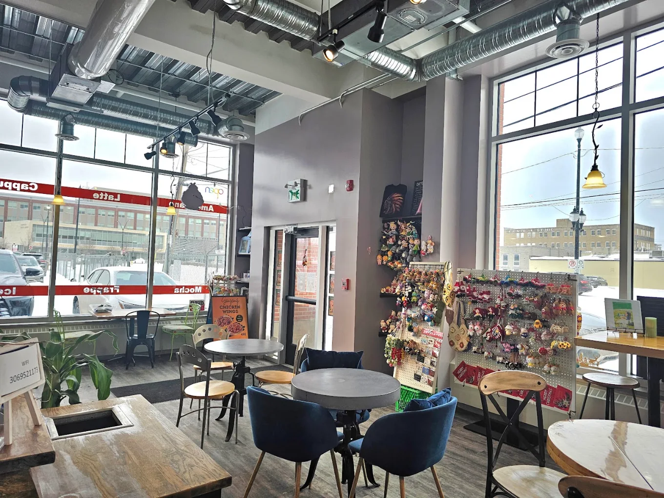 Seating area at Snowy Village Pacific Ave on Pacific Avenue in Saskatoon